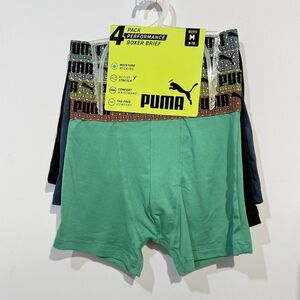 Puma Boys Boxer Briefs 4 Pack Performance Underwear Size Médium M 8-10 New